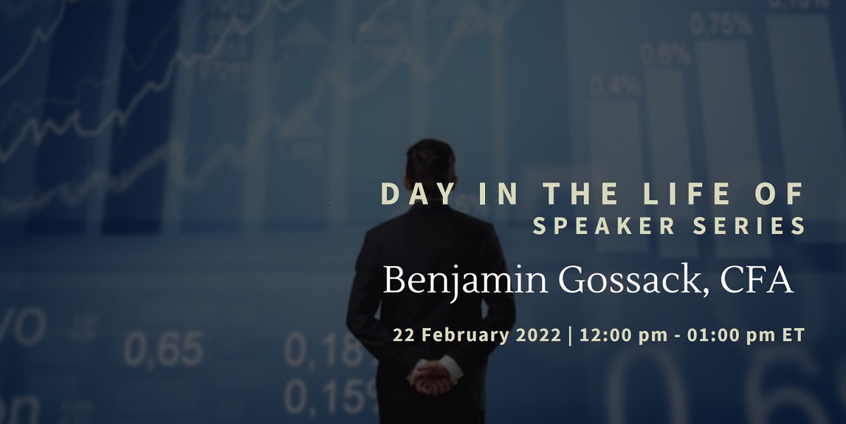 vimeo - Day In the Life Of:  Benjamin Gossack, CFA