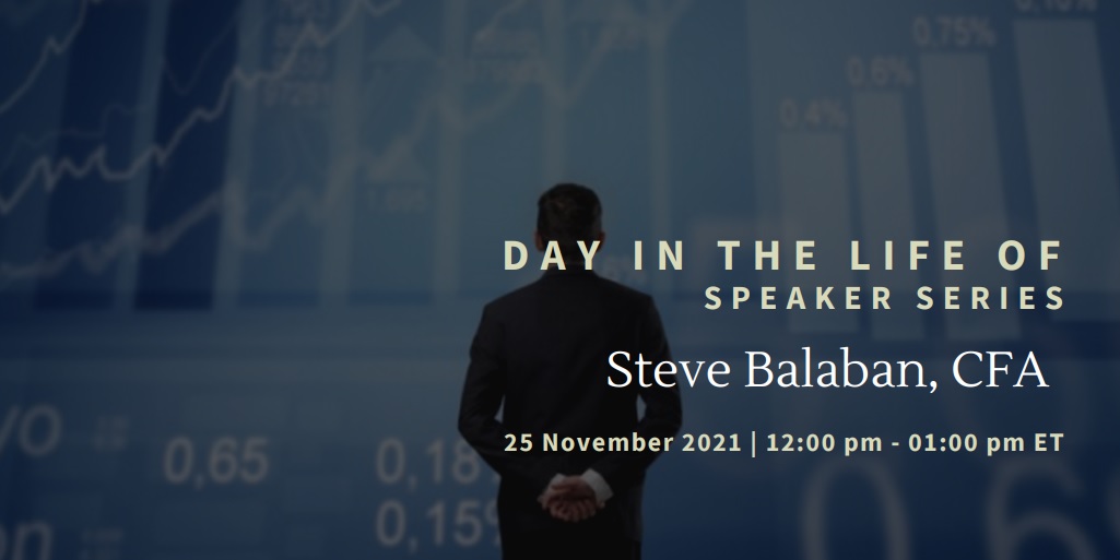 vimeo - Day In the Life Of:  Steve Balaban, CFA