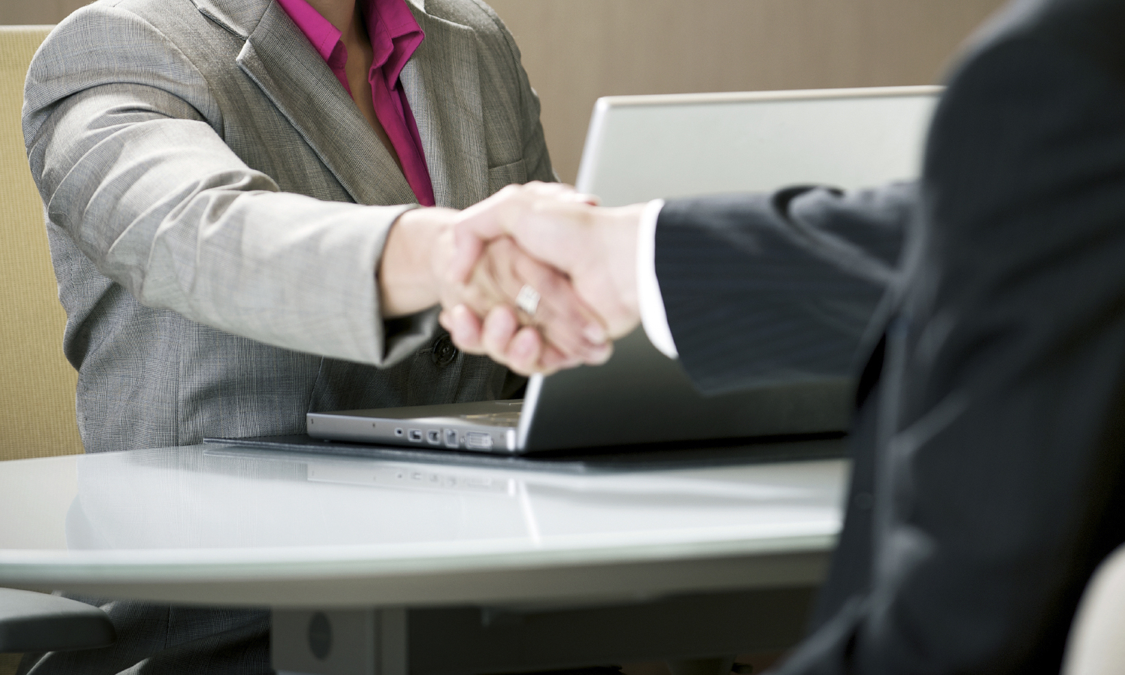 Two People Shaking Hands