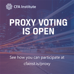 CFA Institute PROXY banner - square CFA Institute PROXY banner - square