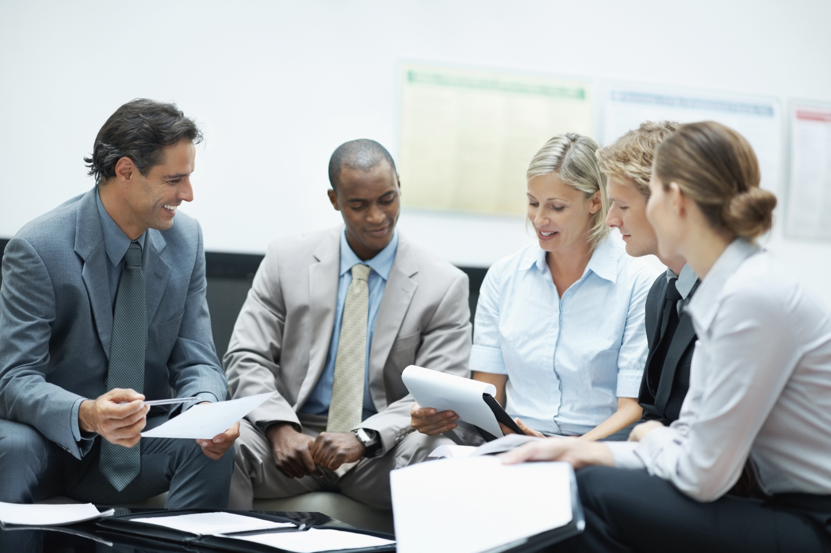 Group of people having a meeting