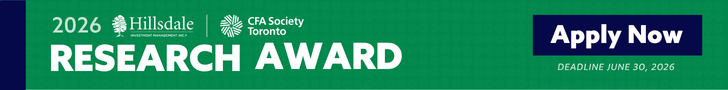 Hillsdale - CFA Society Toronto Research Award